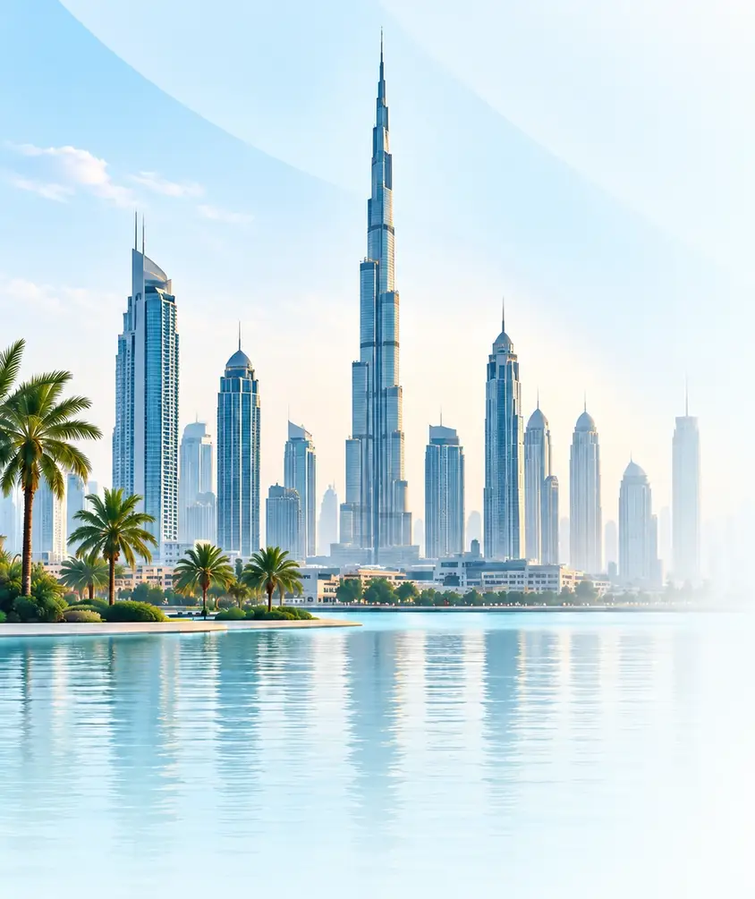 Dubai skyline and waterfront