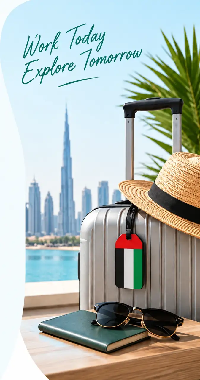 Dubai skyline and UAE leave planning